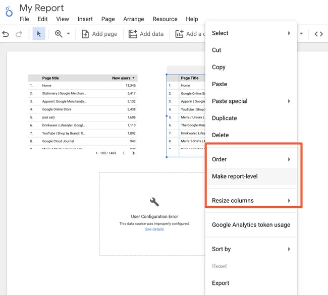 Advanced Google Looker Studio Tips: create report level filters