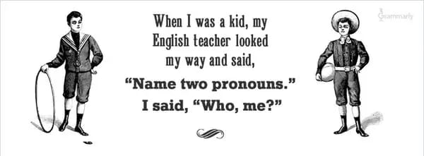 name-two-pronouns grammar joke