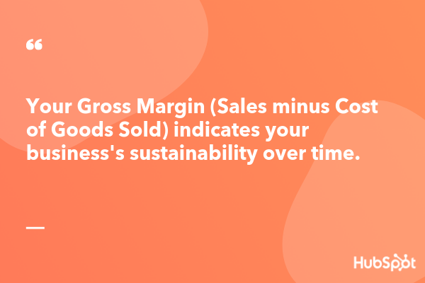 Accounting terms quote: Gross margin