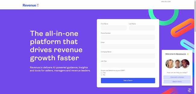 guided selling software: revenue.io