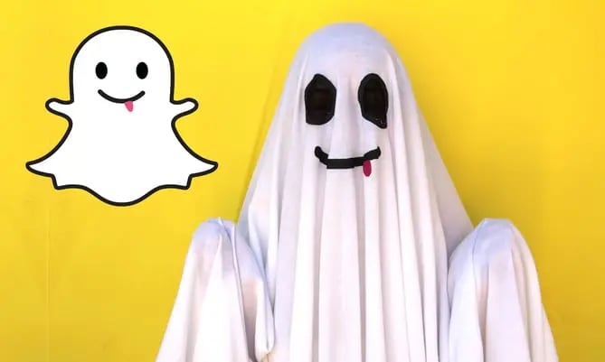Snapchat Ghost team halloween costume