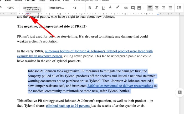 How To Create A Hanging Indent In Google Docs FAQ 