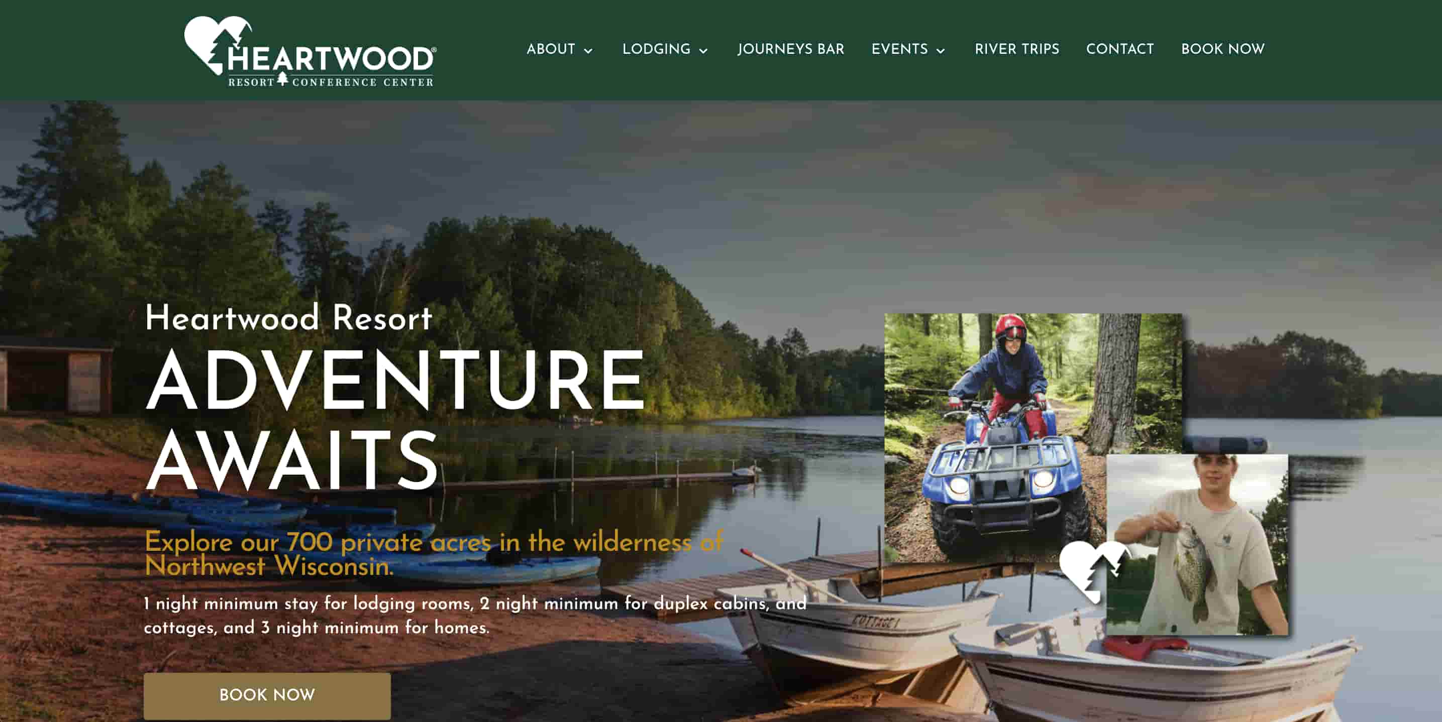 heartwood resort homepage