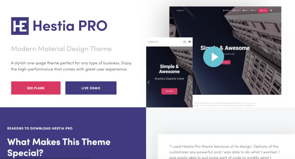 hestia pro elementor theme