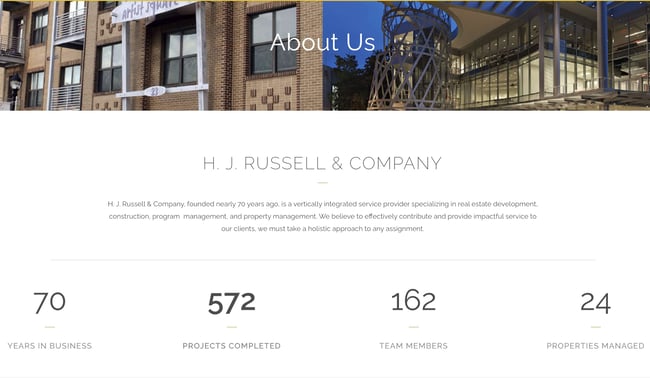  h.j. russel & company