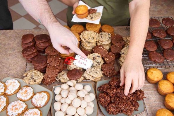 holiday fundraising with a bake sale 
