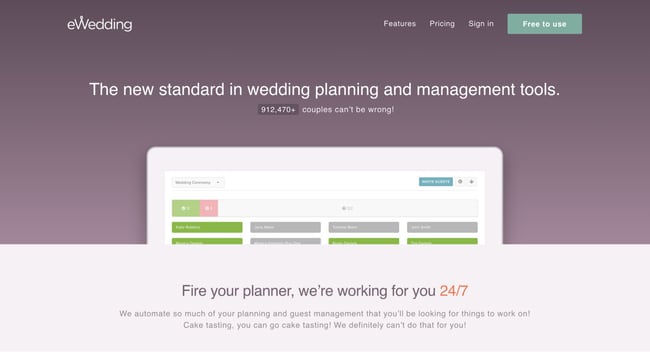 best webpage design, ewedding