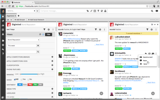 hootsuite dashboard example