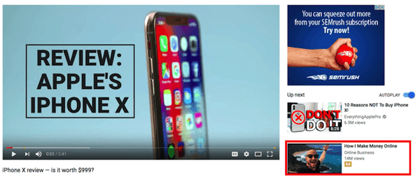 How To Make Money On Youtube According To 3 People Who Do - youtube video with trueview discovery ad to the right with other suggested videos