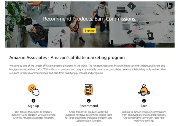 steps for using affiliate marketing to monetize a blog