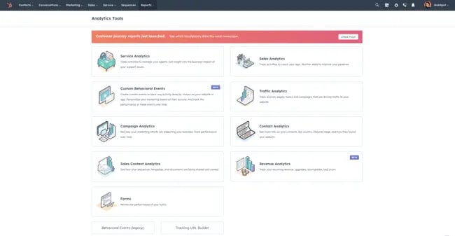 hubspot analytics tools