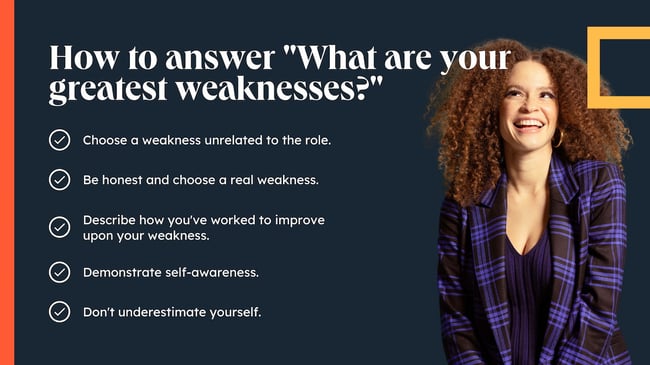 how to answer what is your weakness