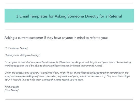 customer referral