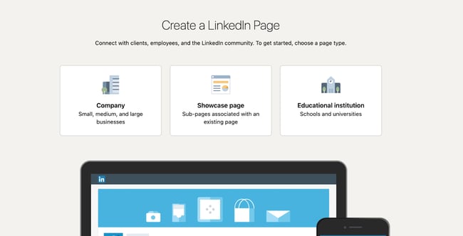 how to create linkedin company page select.jpeg?width=650&name=how to create linkedin company page select - LinkedIn Company Pages: The Ultimate Guide [+ 12 Best Practices]