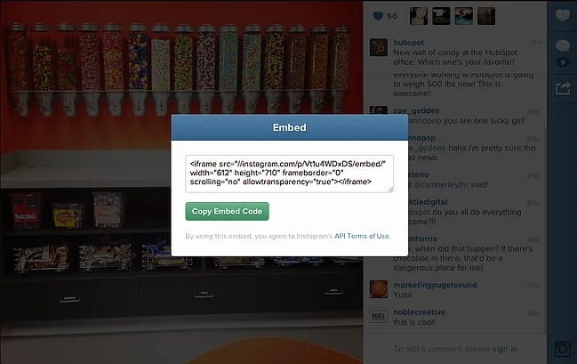 how to embed instagram photo 2