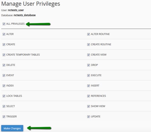 ow to install wordpress, manage privileges for your database