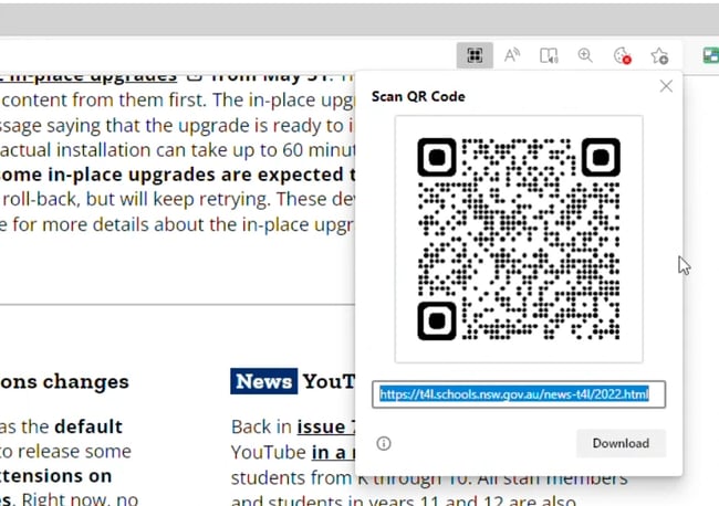 How to Create a QR Code on Microsoft Edge: result