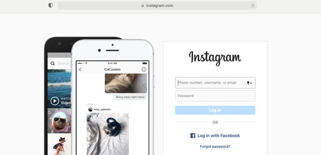 how to post on instagram on desktop: access instagram on safari