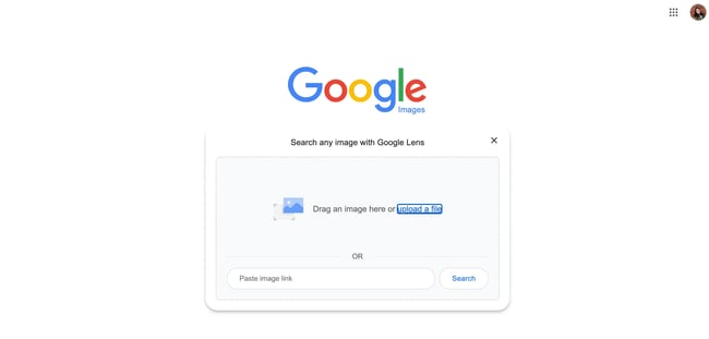 how to reverse image search: go to google images homepage and find the camera icon so you can drag and drop your image. or you an upload it by clicking upload a file.
