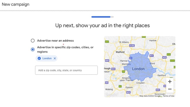 how to use google ads: ad location