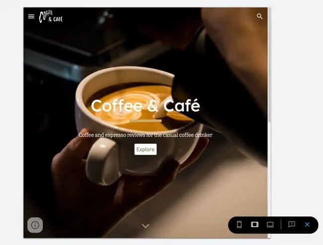 google sites tutorial: preview the website