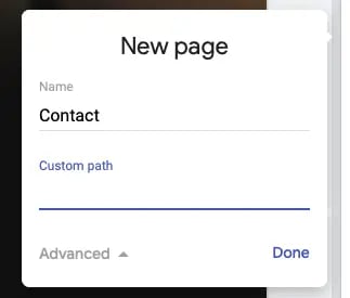 google sites tutorial: how to add a new page