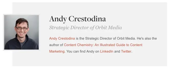 author bio example: andy crestodina