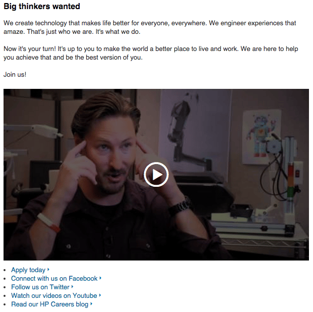 hp linkedin hiring video.