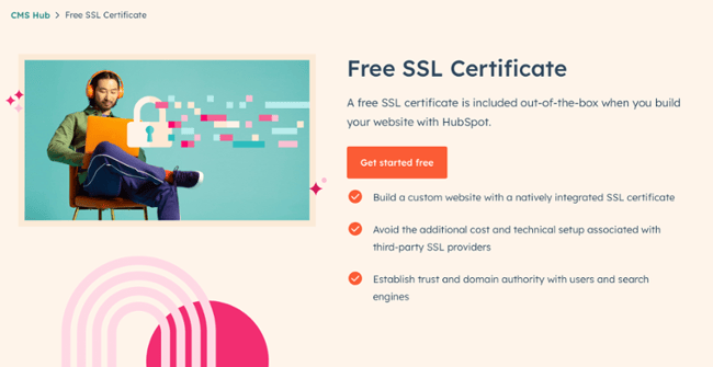 ssl certificate: ssl included in cms hub