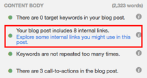 pannello SEO per i link in hubspot