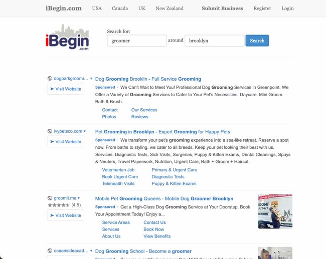 online business directory: ibegin