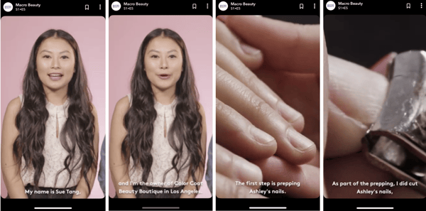 Macro Beauty Snapchat Discover Story