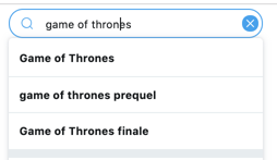 Cercare Game of Thrones su Twitter