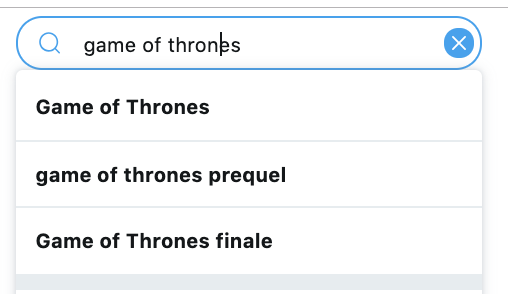 Searching Game of Thrones on Twitter
