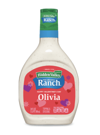 Ranch Dressing Customized Valentine's Day bottle