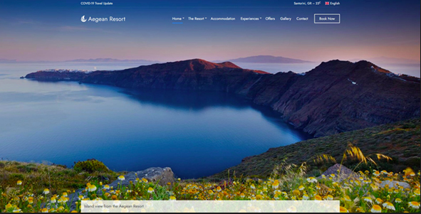 Aegean Resort - Best WordPress theme for hotel