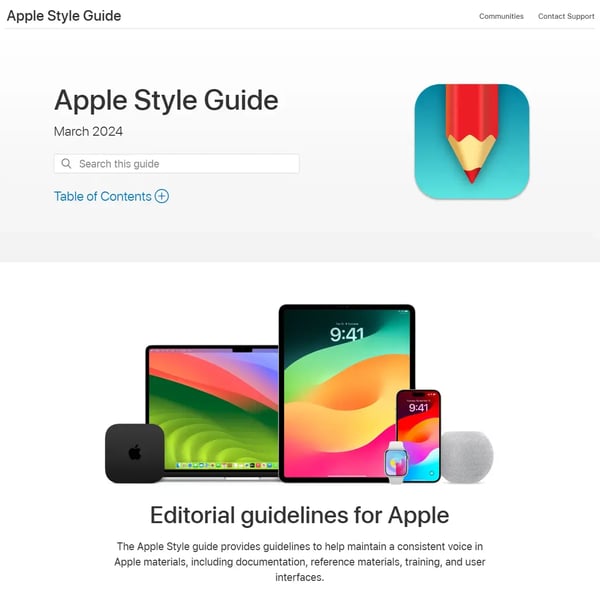 Apple’s editorial guidelines for its main users