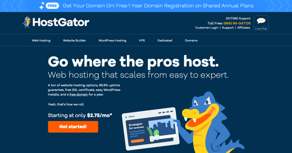 hostgator homepage affiliate