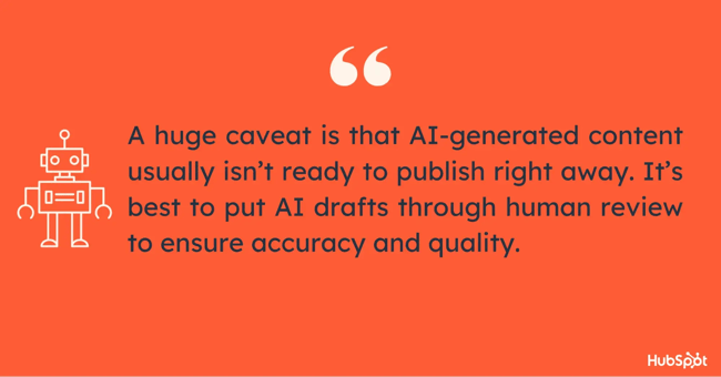 quote about ai generated content and SEO tools