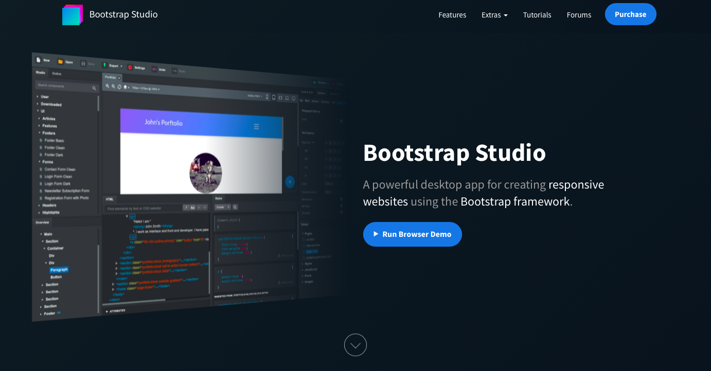 icons in bootstrap studio