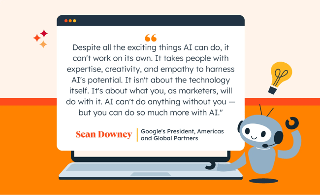 Sean Downey quote about future of marketing and AI