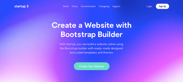 startup 3 homepage