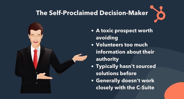 self-proclaimed decision-maker