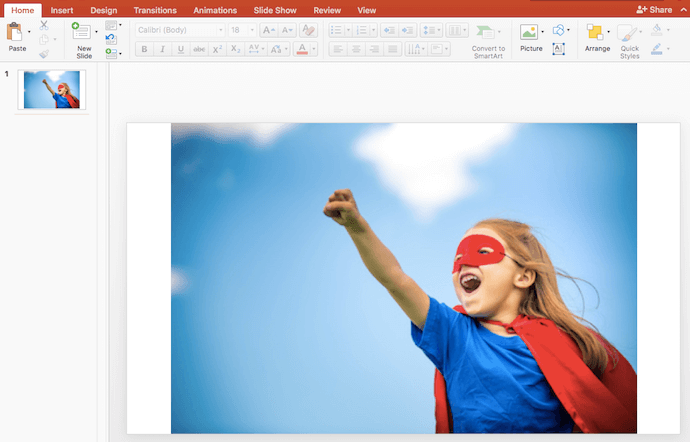 make an image a background in powerpoint for mac
