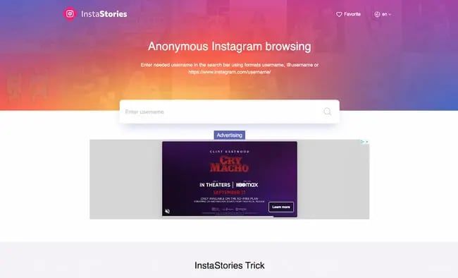 Instagram API example: Insta-Stories.online