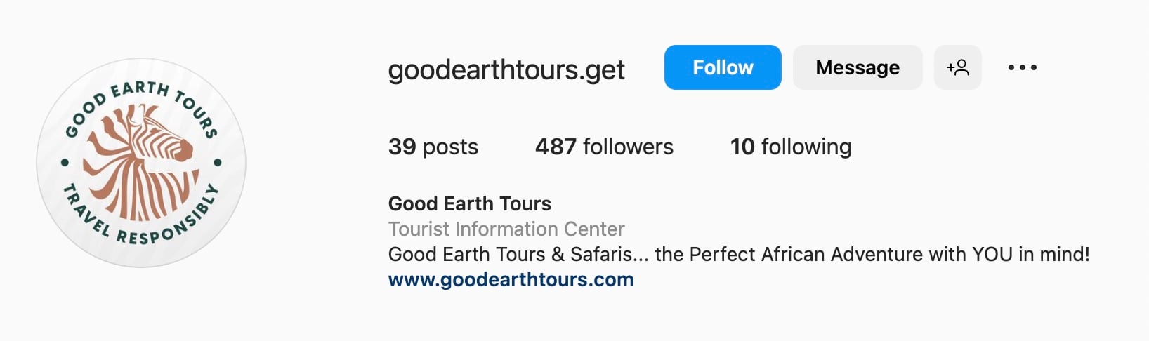 Good Instagram bio ideas for travel, good earth tours