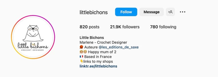 Creative Instagram bio ideas for Etsy shops, little bichons