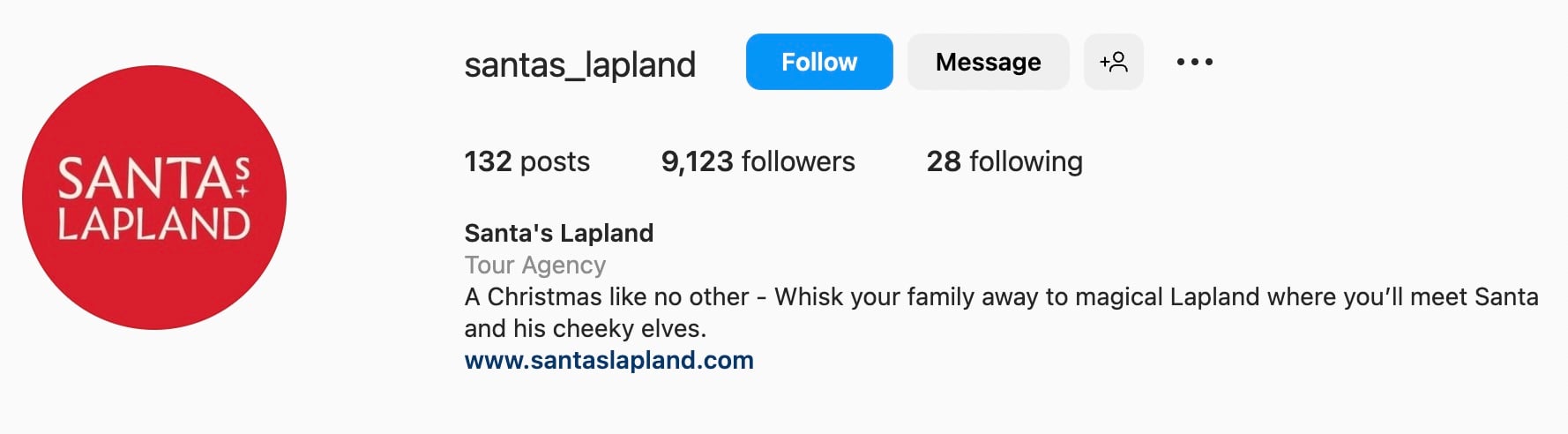 Good Instagram bio ideas for travel, santas lapland