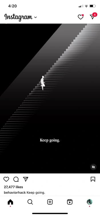 best business instagram captions: "keep going."