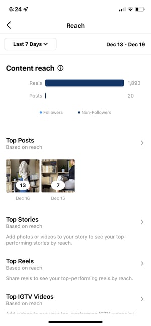 كيفية استخدام رؤى instagram: الوصول إلى المحتوى